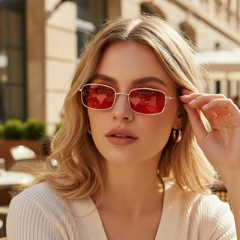 Vintage Fashion Enthusiasts - Nouvelles lunettes de soleil carrées pour