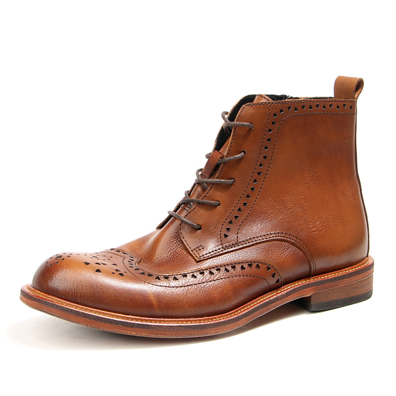 Vintage Fashion Online - Bottines Chelsea Vintage en cuir véritable