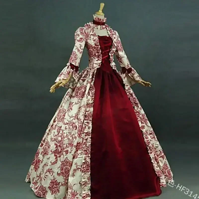 Vintage Fashion Dresses - Robe de cosplay gothique médiévale Renaissance
