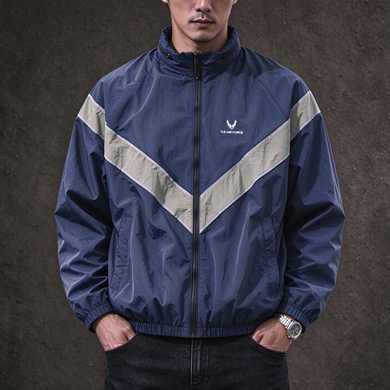 Veste coupe-vent militaire vin - Vintage Windbreaker Nylon avis et prix